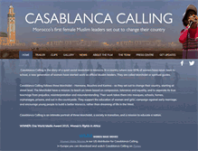 Tablet Screenshot of casablancacalling.com